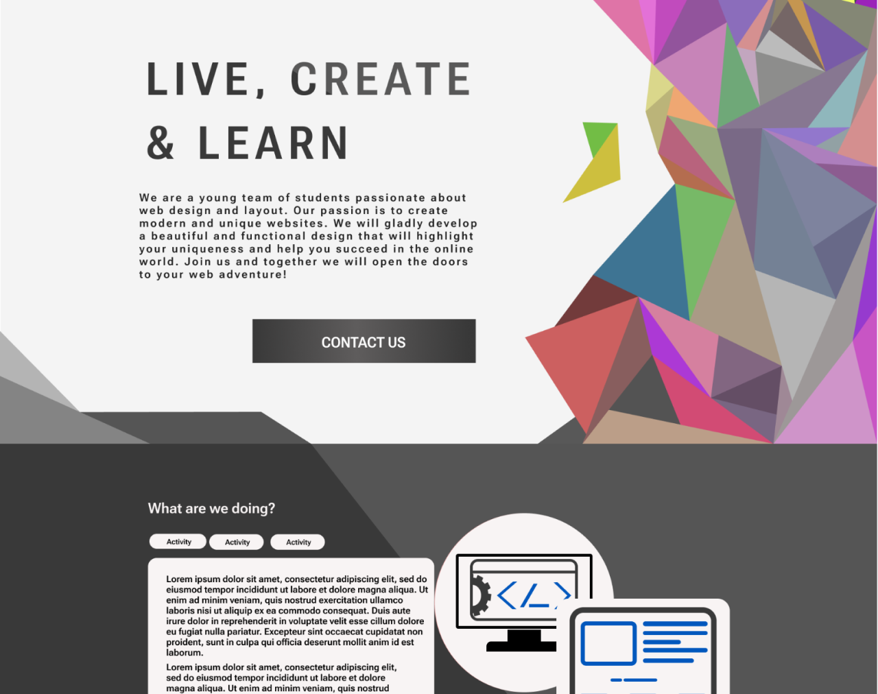 Landing page